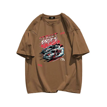 "High street casual loose cartoon car culture elegant" T-shirt