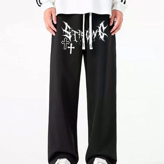 "Cross letters cool design dark" Sweatpants