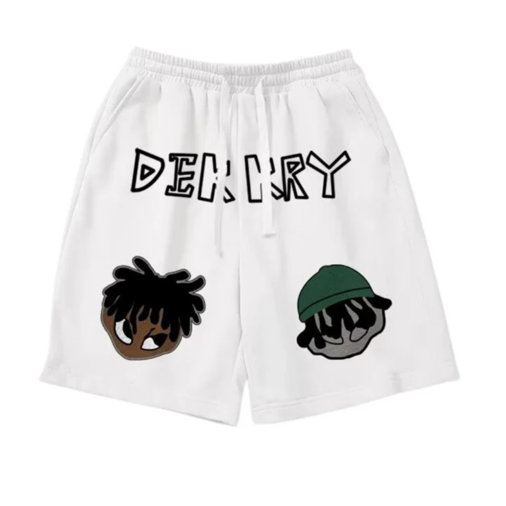 "American Two Weird Kids Print" Shorts