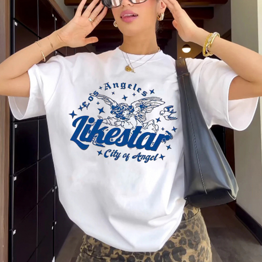 “Niche design Angel pattern American style” T-shirt