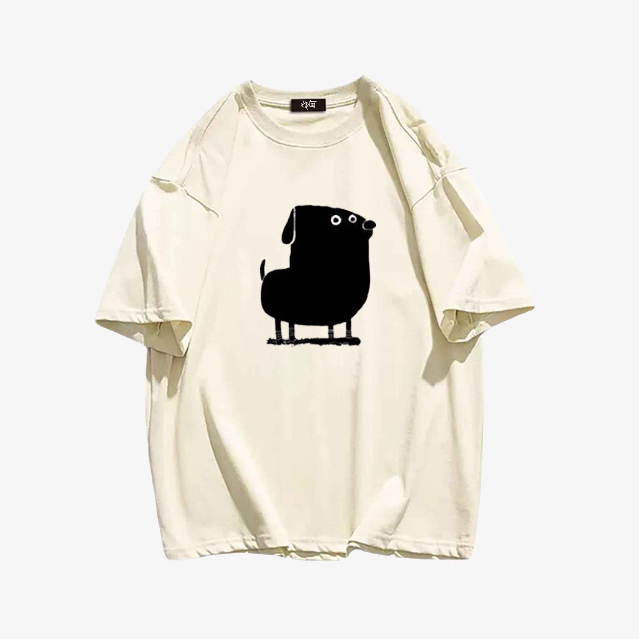 "Style trend simple cute bulky dog cartoon print" T-shirt