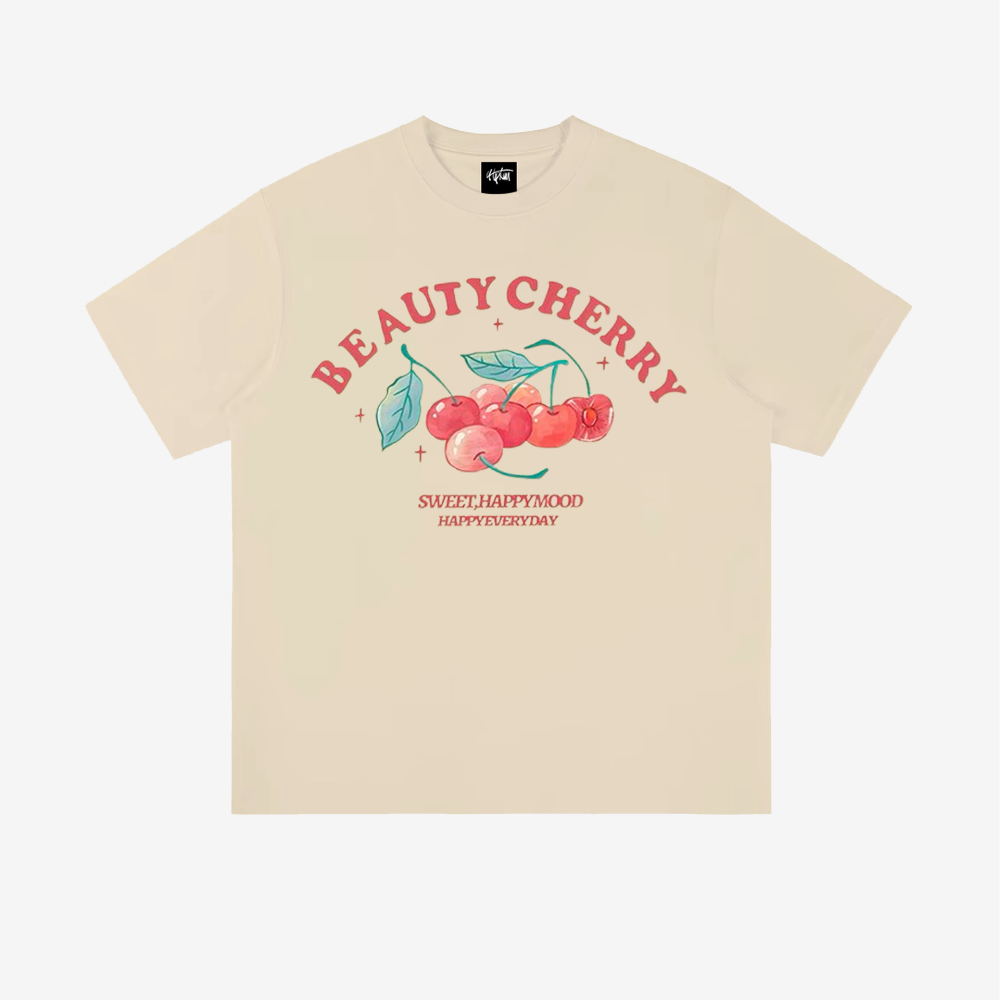 “Trendy niche come a cherry bar print” T-shirt