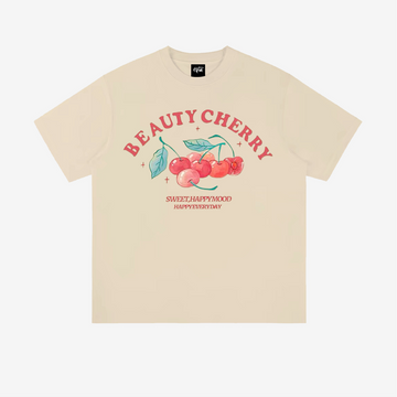 “Trendy niche come a cherry bar print” T-shirt