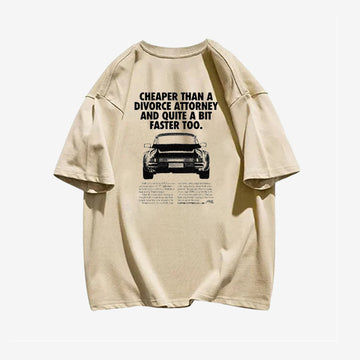"Casual retro high street car culture poster loose" T-shirt