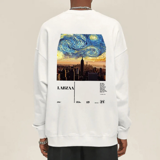 “Trendy oil painting city combined with unique prints” Sweatshirt