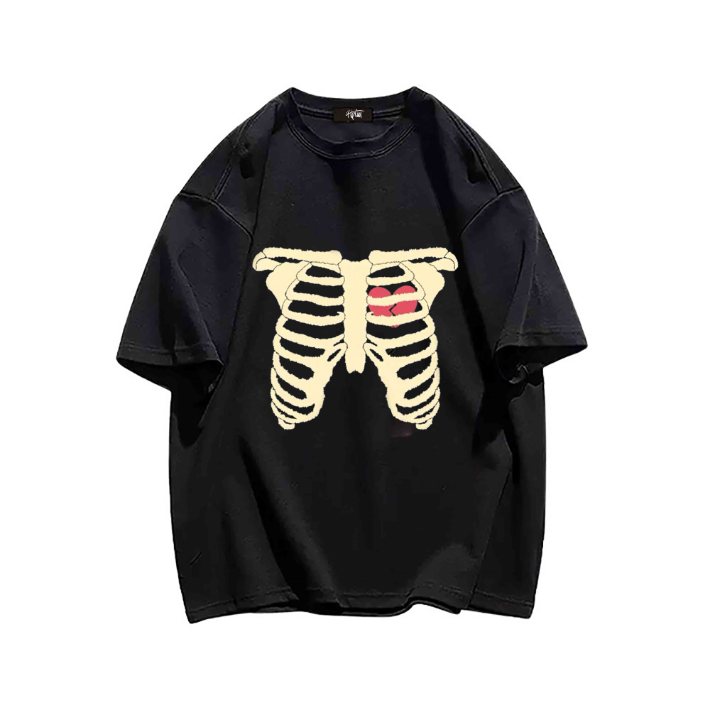 “Bone spine skeleton dark wind” T-shirt