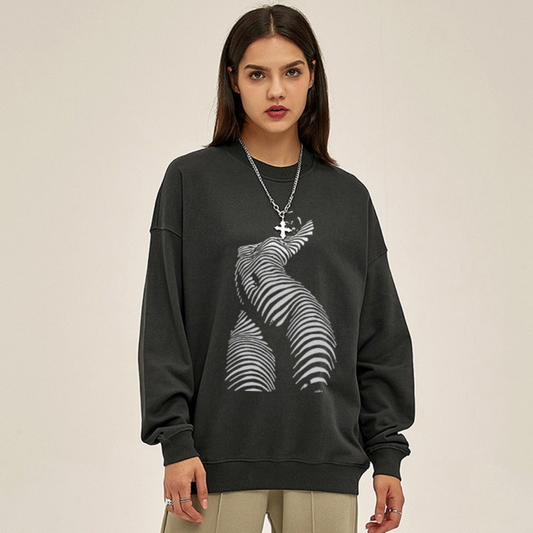 “American art character line print” Sweatshirt
