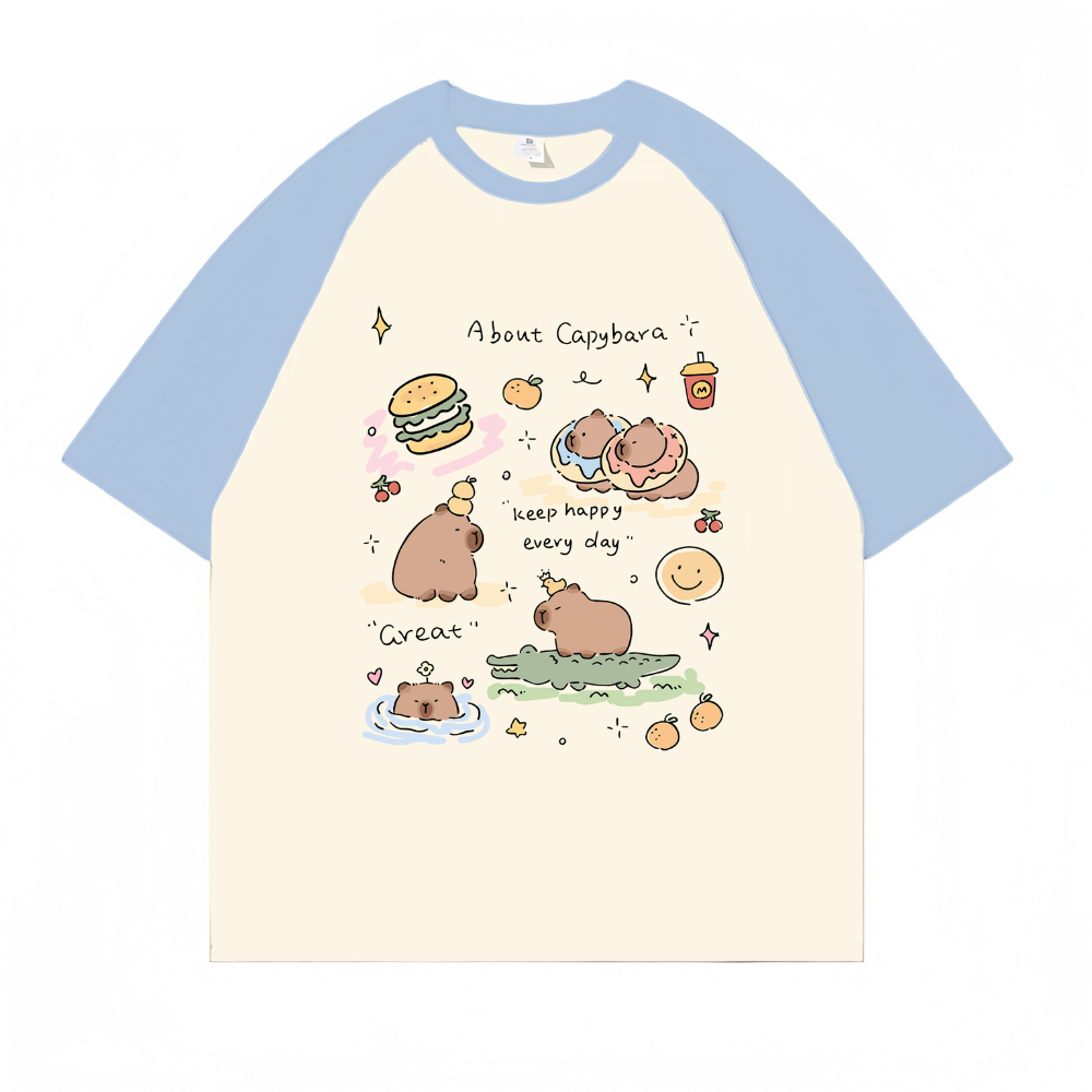“Cute Hippo And Crocodile” T-shirt