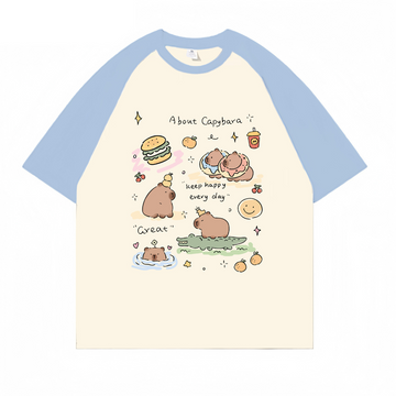 “Cute Hippo And Crocodile” T-shirt