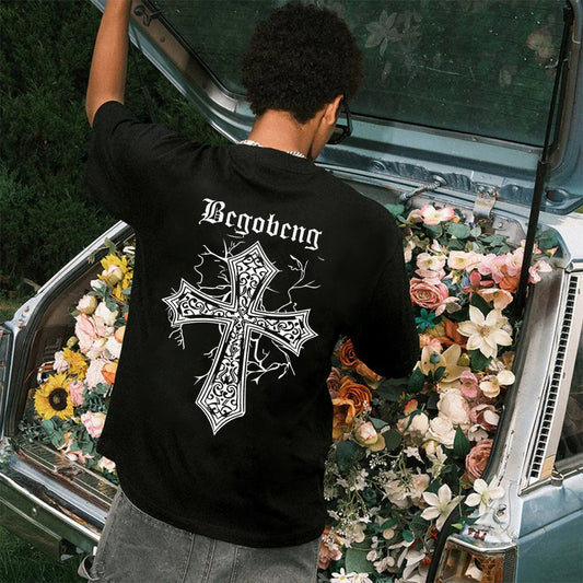 "Hip-hop high street cross special design cool" T-shirt