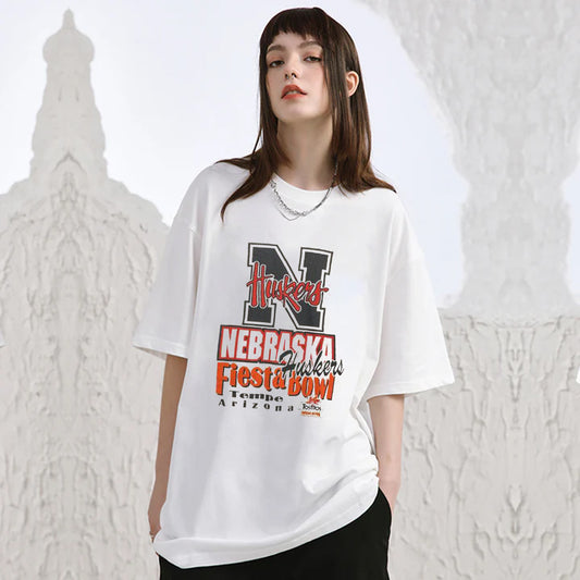 "Casual retro high street loose English poster design" T-shirt