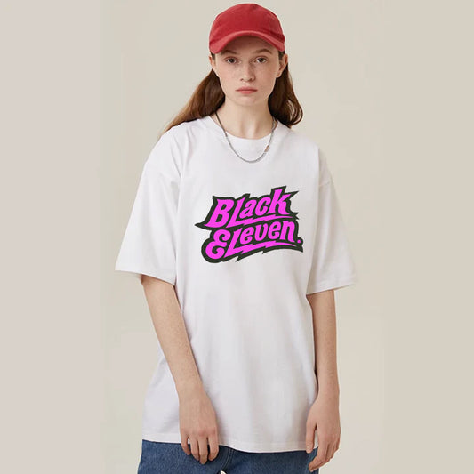 "Casual retro high street loose English design loose" T-shirt