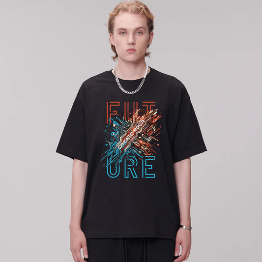 "High street casual retro cartoon graphics cool" T-shirt