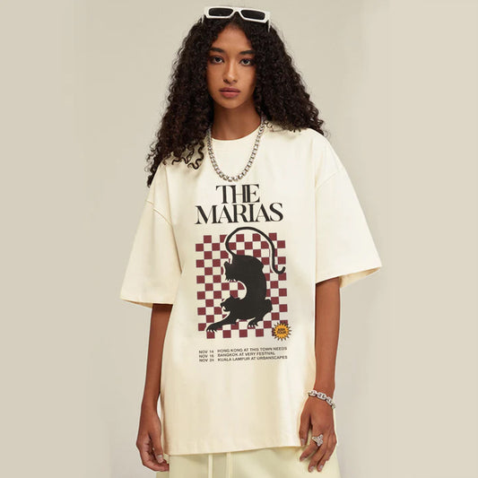 "Simple cartoon letter pattern animal" T-shirt