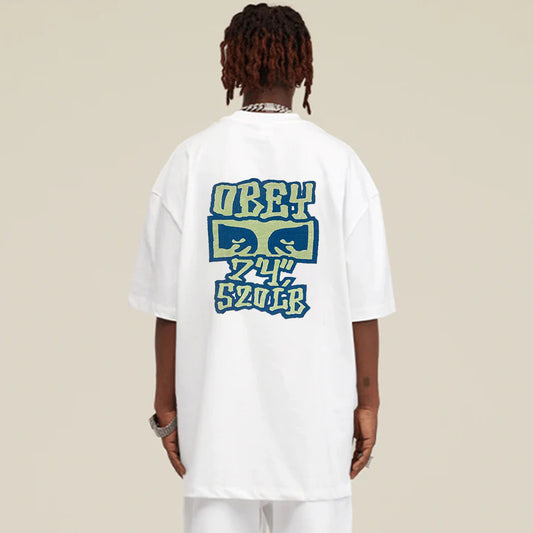 "Casual hip-hop retro high street cartoon poster" T-shirt