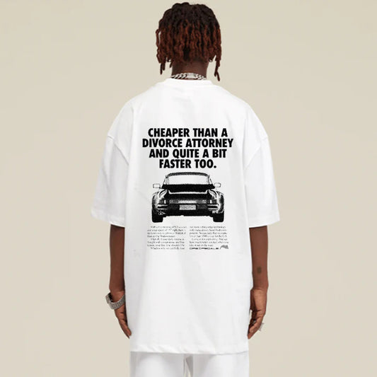 "Casual retro high street car culture poster loose" T-shirt