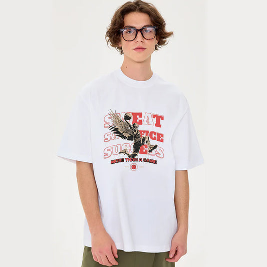 "High Street Casual Retro Cartoon Dunk Angel" T-shirt