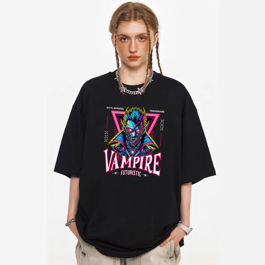 "High street casual retro cartoon cyberpunk vampire" T-shirt