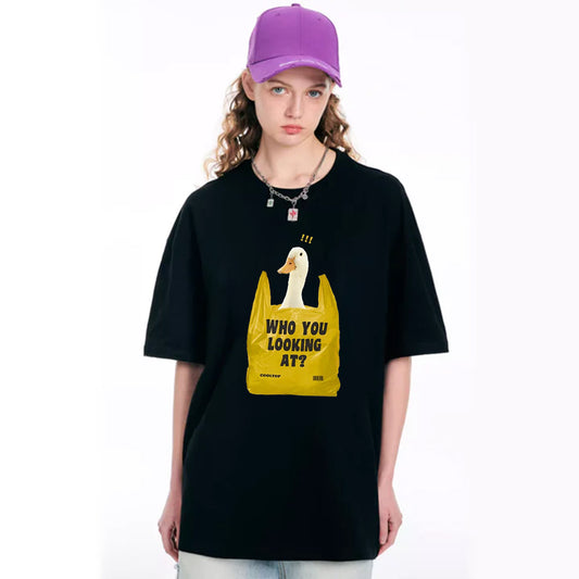 "High street niche designer plastic bag amazing duck" T-shirt