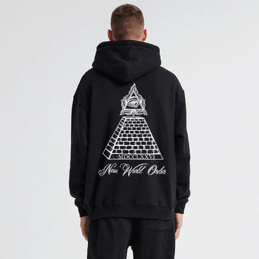 "Niche trend cool pyramid eye print" Hoodie