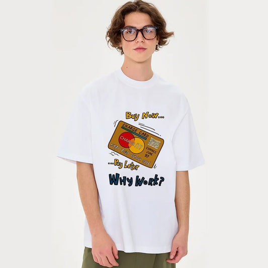 "Style trendy cartoon graffiti letter card print" T-shirt