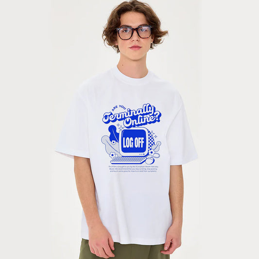 "Fresh and simple cartoon computer letter pattern" T-shirt