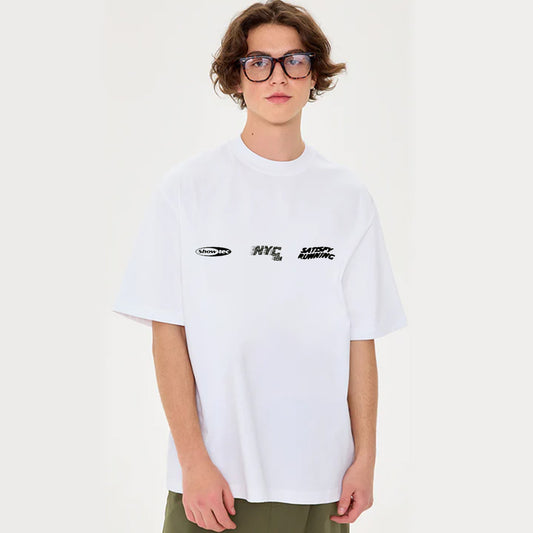 "Casual retro high street loose logo" T-shirt