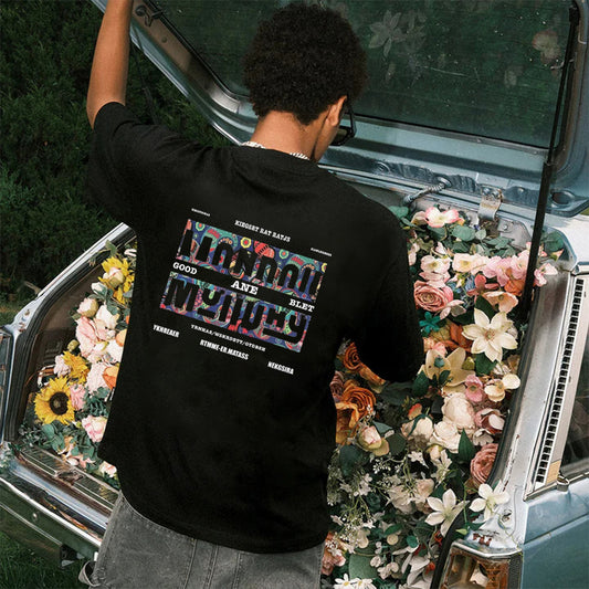 "Casual retro high street loose trendy brand poster design" T-shirt