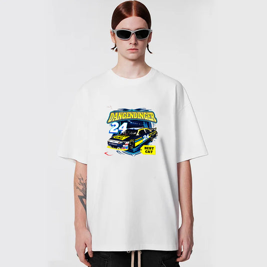 "Casual retro high street loose cool No. 24 car poster" T-shirt
