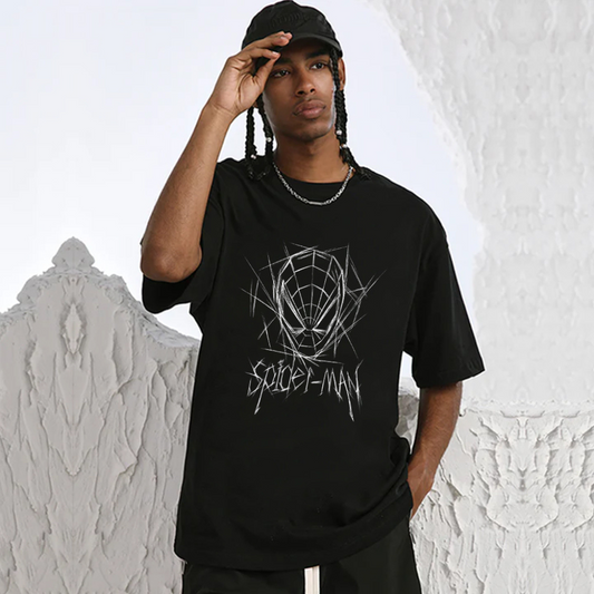 “HG®Cartoon spider head hand drawn print” T-shirt