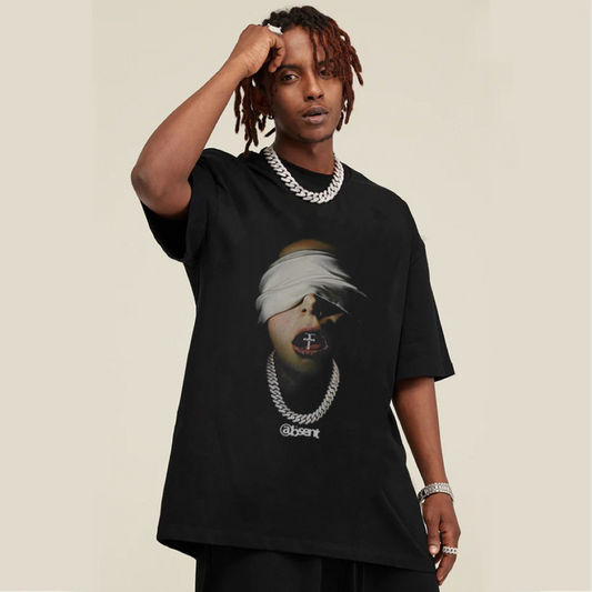 “Blindfolded Cross Boy” T-shirt