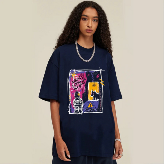 “Abstract Painting Evil Dog” T-shirt