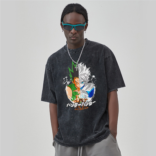 “Trendy niche hunter anime print” T-shirt