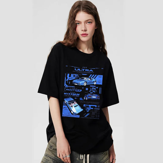 "Cartoon car poster cool" T-shirt
