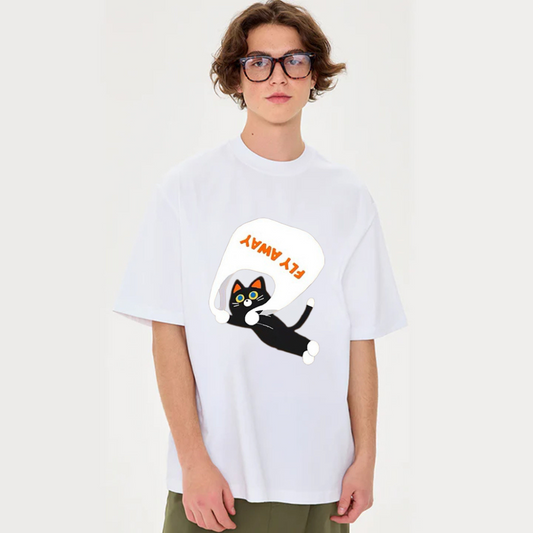 “Pocket Black Cat” T-shirt