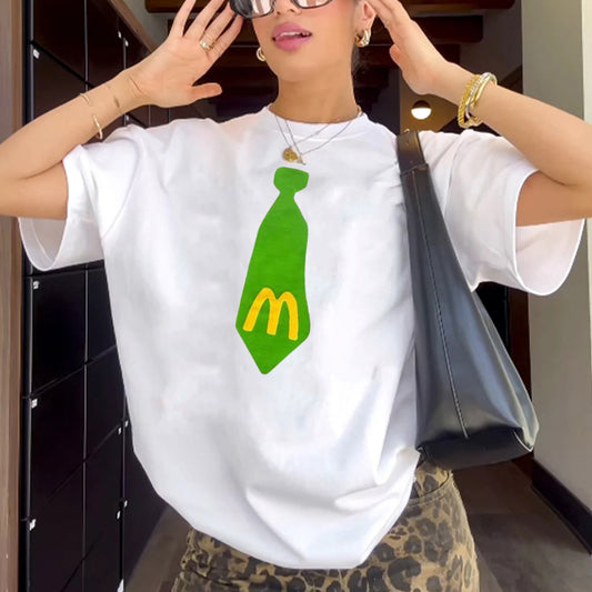 "Style trendy cartoon unique tie print" T-shirt