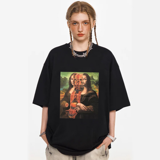 “American retro spoof characters” T-shirt