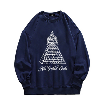 “Niche trend cool pyramid eye print” Sweatshirt