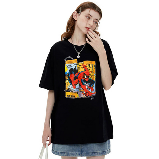 “HG®American style trend anime spider poster print retro” T-shirt