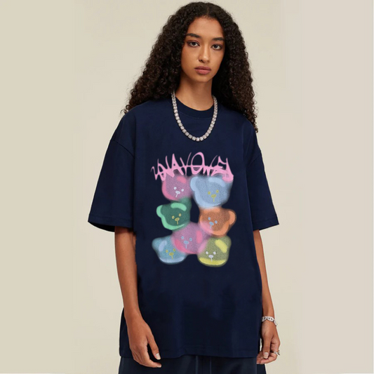 “Colorful Bubble Bear” T-shirt