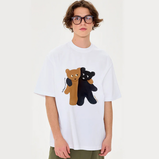 “Black Brown Bear Hug” T-shirt