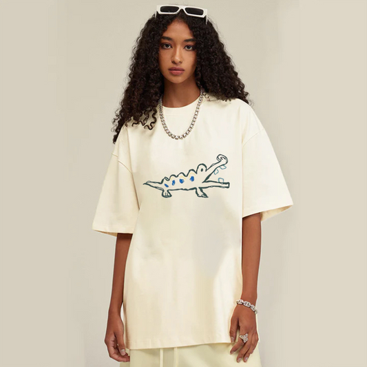 “Depiction Of Small Crocodile” T-shirt