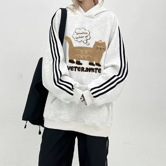 "Simple niche design cat dialogue” Hoodie