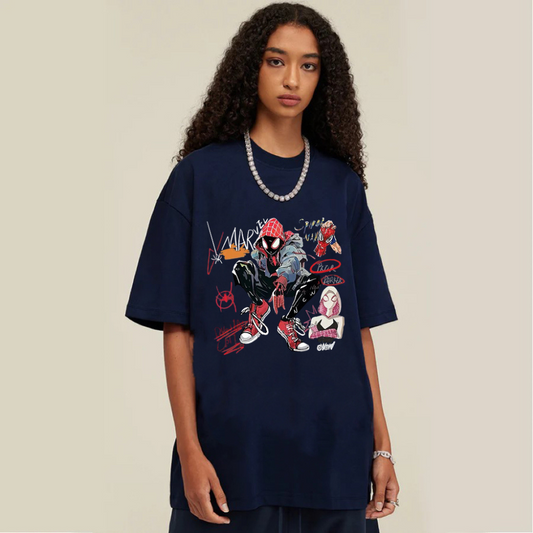 “HG®Spider cartoon character alphabet” T-shirt