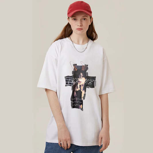 “Cross Bad Girl Pattern” T-shirt