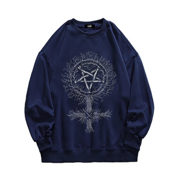 “American style dark star tree print” Sweatshirt