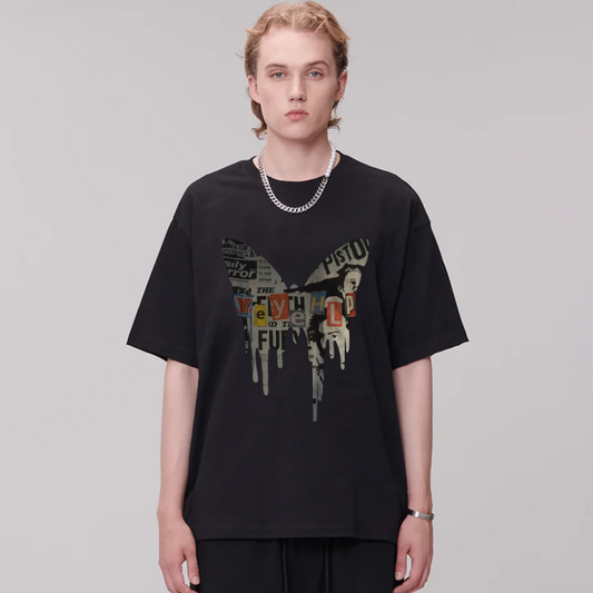 “Jigsaw Butterfly Graphics” T-shirt