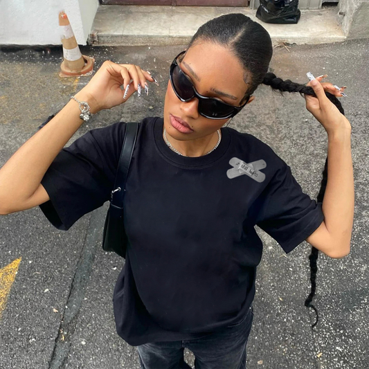 “Small band-aid simple trendy print” T-shirt