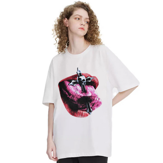 “Cross Sword Piercing Heart” T-shirt