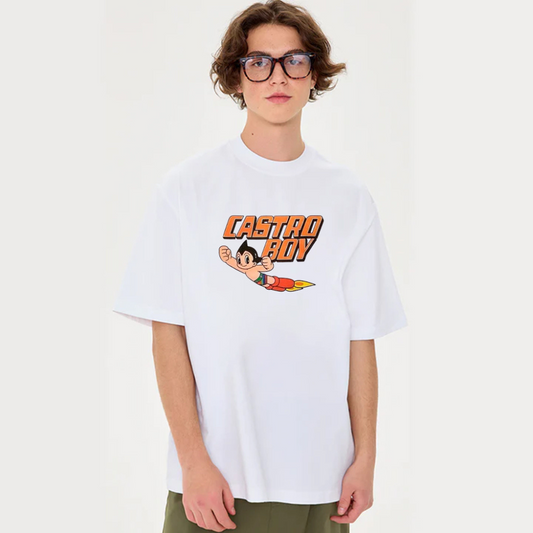 “Cartoon niche Astro Boy flying print” T-shirt